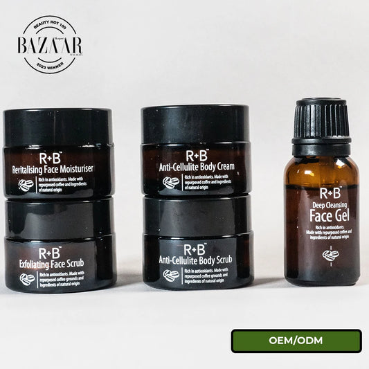 护肤与我们的定制标志天然去角质美白咖啡护肤面霜磨砂凝胶提供优质护理